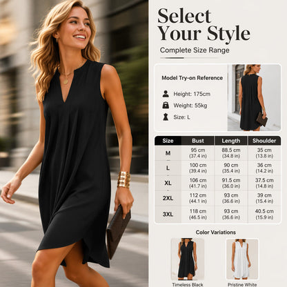 🍃👗 -50% ! 🌿Robe plissée col V – Légère & fluide.