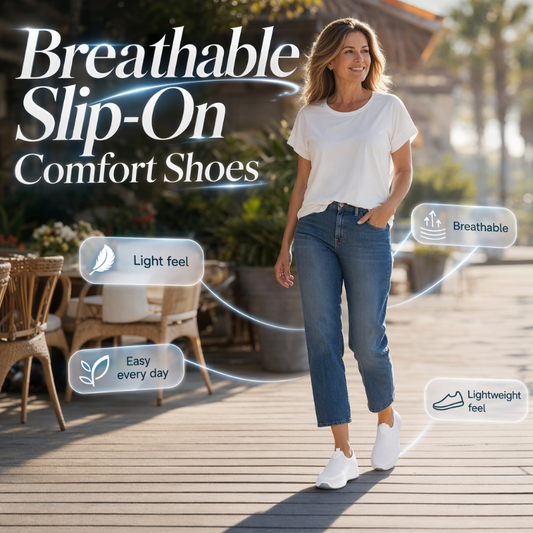 Chaussures confortables respirantes à enfiler pour femmes