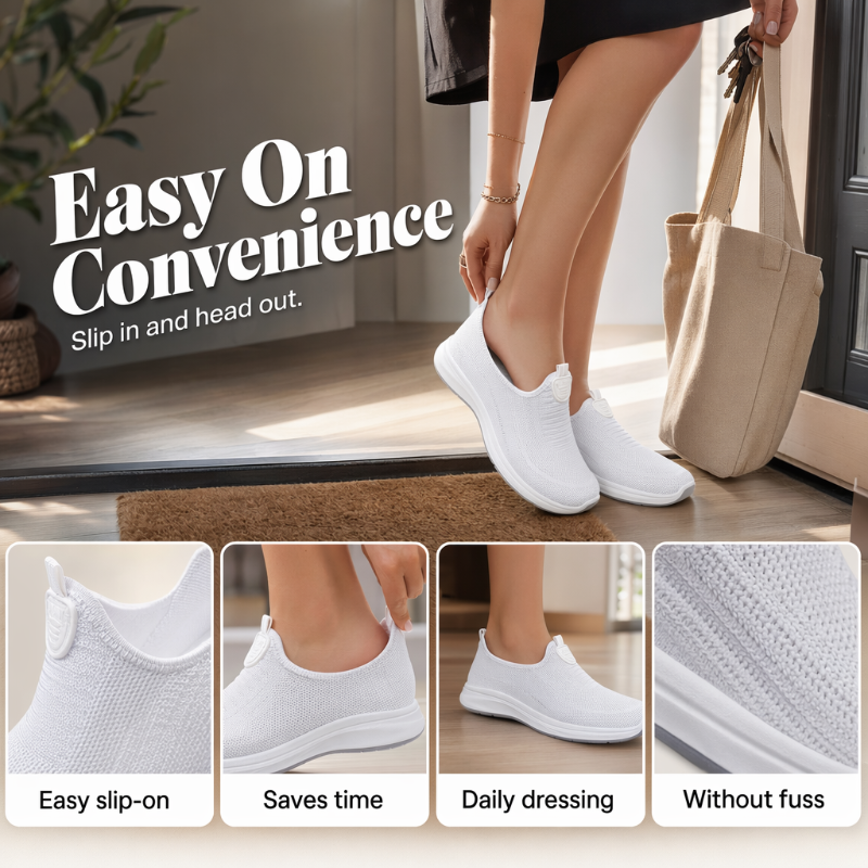 Chaussures confortables respirantes à enfiler pour femmes