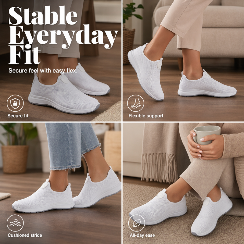 Chaussures confortables respirantes à enfiler pour femmes