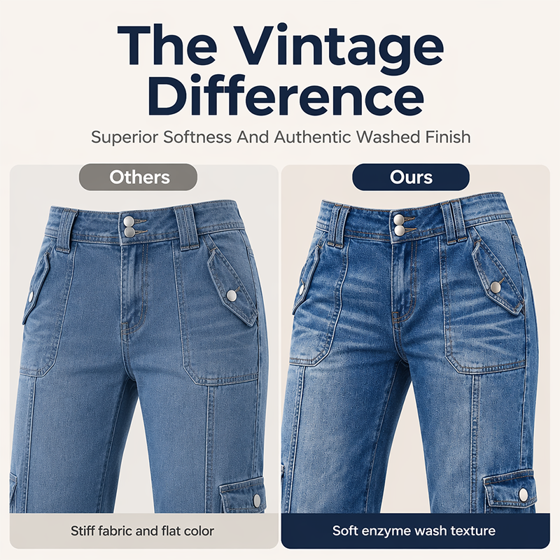 Jean capri à coupe droite pour femme