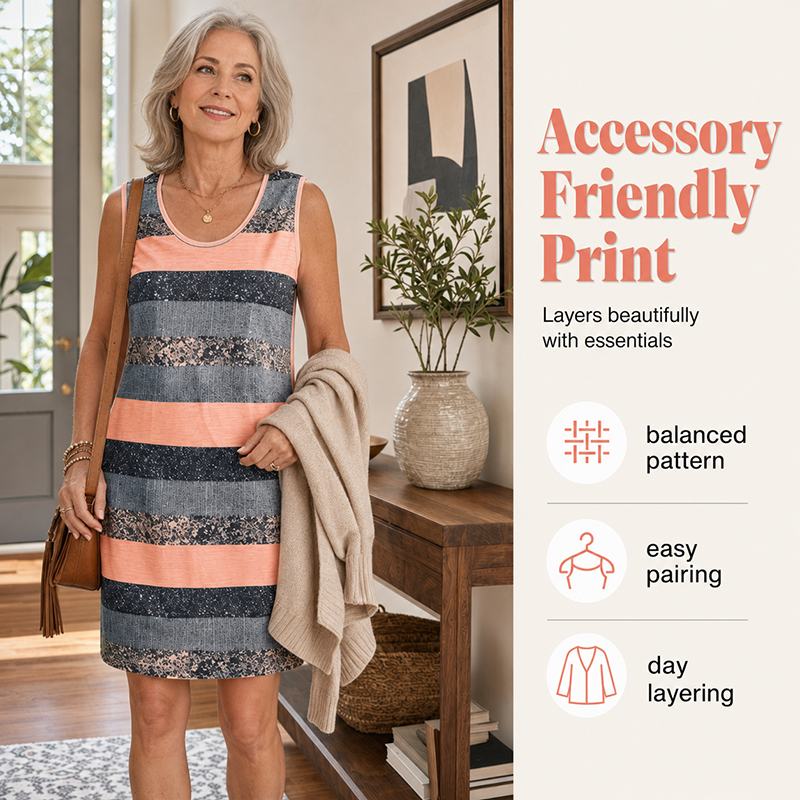 🎉 Soldes 2026 — Plus de 29 000 exemplaires vendus 💞 Robe femme sans manches à rayures‑tenue décontractée d'été 🌸