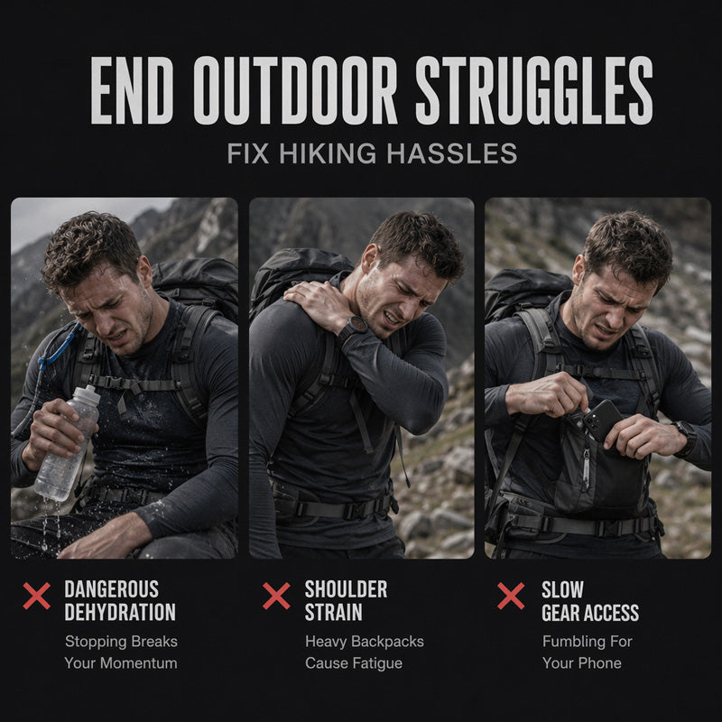 🏃 Conçu pour l’Aventure | Gilet d’Hydratation Homme 3 L Ultra-Pratique⚡ Livraison gratuite
