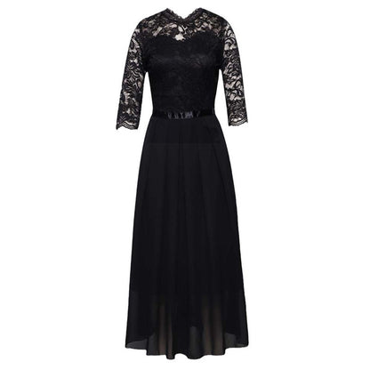 🌸😌 -50% POUR UN TEMPS LIMITÉ ! 👚Robe maxi élégante pour femme à corsage en dentelle