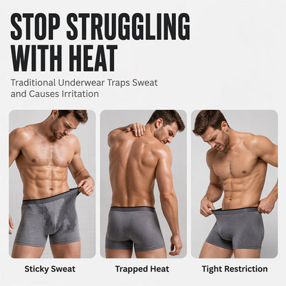 🧊🔥 OFFRE LIMITÉE : 52 % DE RÉDUCTION ! Boxers ultra-fins rafraîchissants pour hommes – Tissu léger 0,45 mm, micro-pores respirants et poche confort 3D