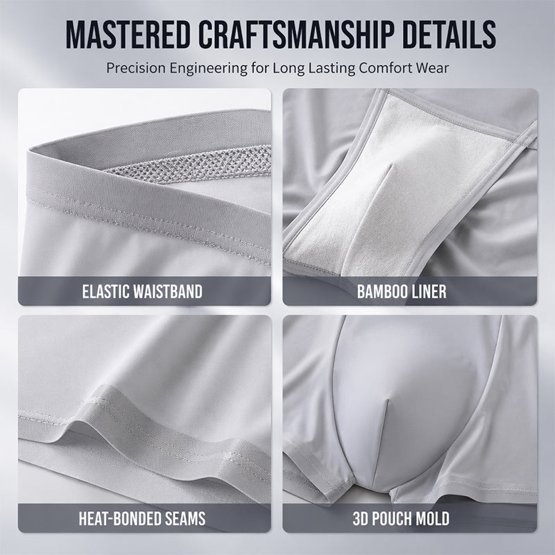 🧊🔥 OFFRE LIMITÉE : 52 % DE RÉDUCTION ! Boxers ultra-fins rafraîchissants pour hommes – Tissu léger 0,45 mm, micro-pores respirants et poche confort 3D