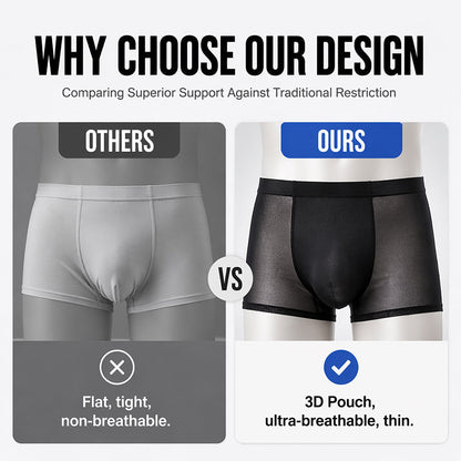 🧊🔥 OFFRE LIMITÉE : 52 % DE RÉDUCTION ! Boxers ultra-fins rafraîchissants pour hommes – Tissu léger 0,45 mm, micro-pores respirants et poche confort 3D