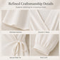 Women Elegant Solid Color Wrap Dress