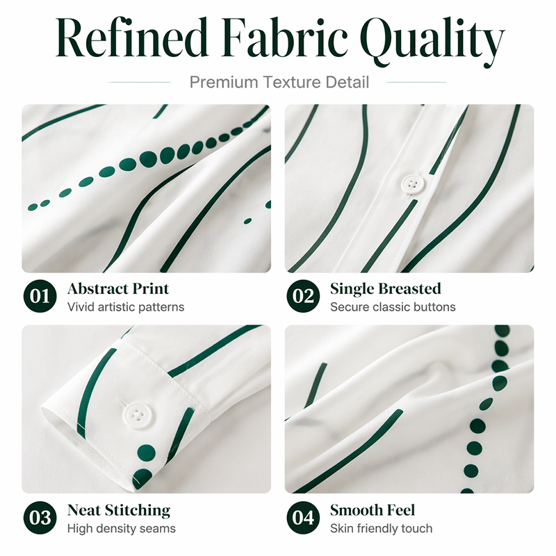 Robe-Chemise Midi Femme Imprimé Graphique Abstrait, Col Chemise, Manches Longues Ouverte à Boutons, Coupe Flare Élégante🔥-48%🍃 plusieurs coloris pour toutes morphologies