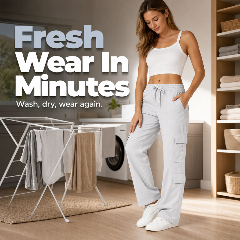 💥Nouveautés et offres spéciales - Pantalon cargo décontracté pour femme, à multiples poches et taille élastiquée