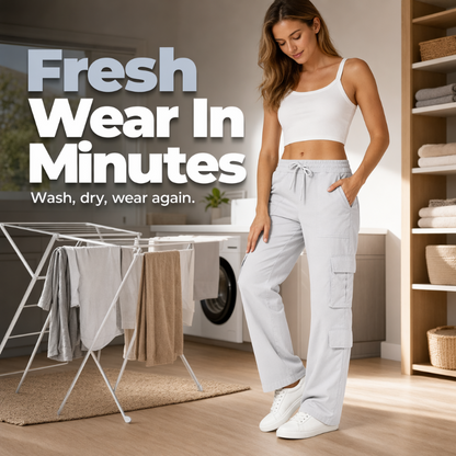 💥Nouveautés et offres spéciales - Pantalon cargo décontracté pour femme, à multiples poches et taille élastiquée