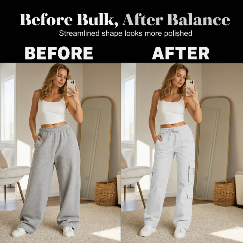 💥Nouveautés et offres spéciales - Pantalon cargo décontracté pour femme, à multiples poches et taille élastiquée