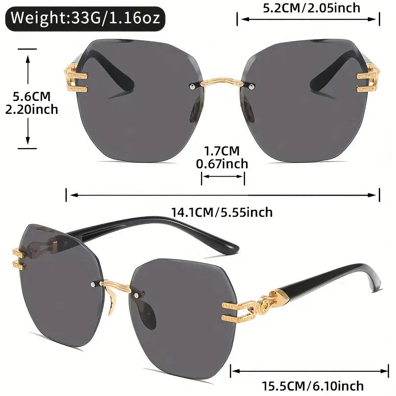 🎉 2026 Soldes — Plus de 24 800 Vendu!🕶️ Rimless sunglasses femme