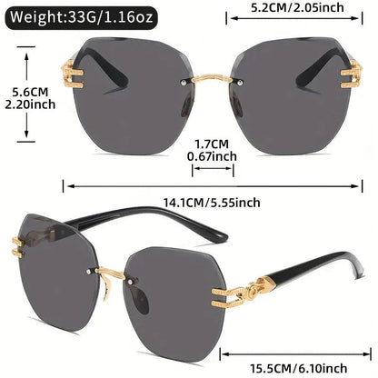🎉 2026 Soldes — Plus de 24 800 Vendu!🕶️ Rimless sunglasses femme