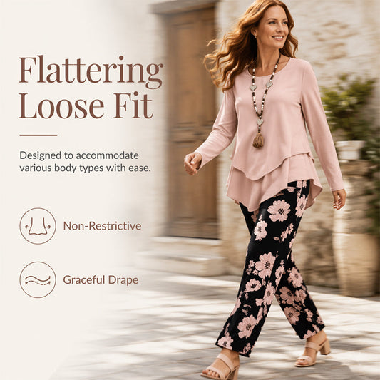 ⌛Offre à durée limitée - Ensemble deux pièces décontracté pour femme : haut et pantalon
