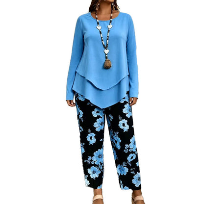 ⌛Offre à durée limitée - Ensemble deux pièces décontracté pour femme : haut et pantalon