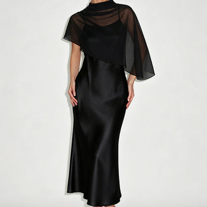 Ensemble deux pièces élégant pour femme avec cape