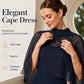 Ensemble deux pièces élégant pour femme avec cape