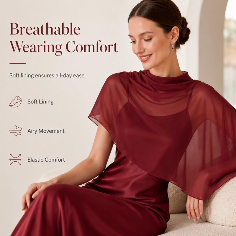 Ensemble deux pièces élégant pour femme avec cape