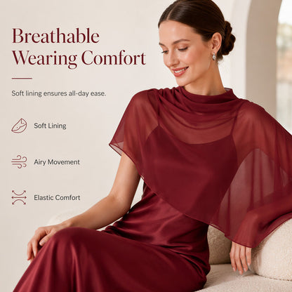 Ensemble deux pièces élégant pour femme avec cape
