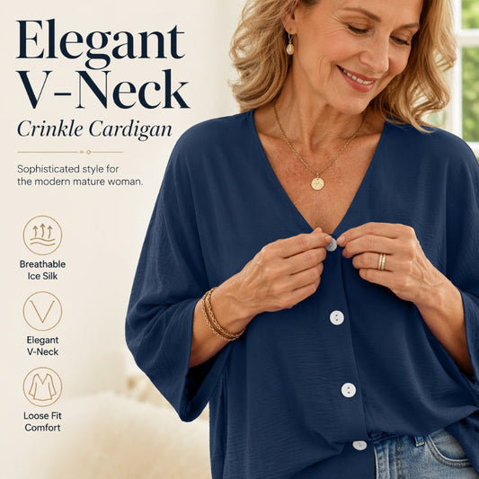 ⌛Offre à durée limitée – Cardigan décontracté à col en V et boutons pour femme