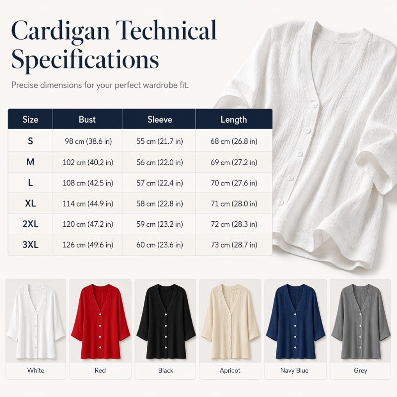 ⌛Offre à durée limitée – Cardigan décontracté à col en V et boutons pour femme