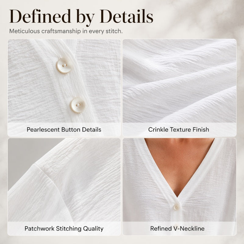 ⌛Offre à durée limitée – Cardigan décontracté à col en V et boutons pour femme