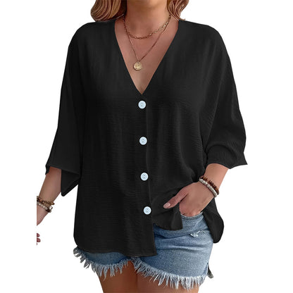 ⌛Offre à durée limitée – Cardigan décontracté à col en V et boutons pour femme