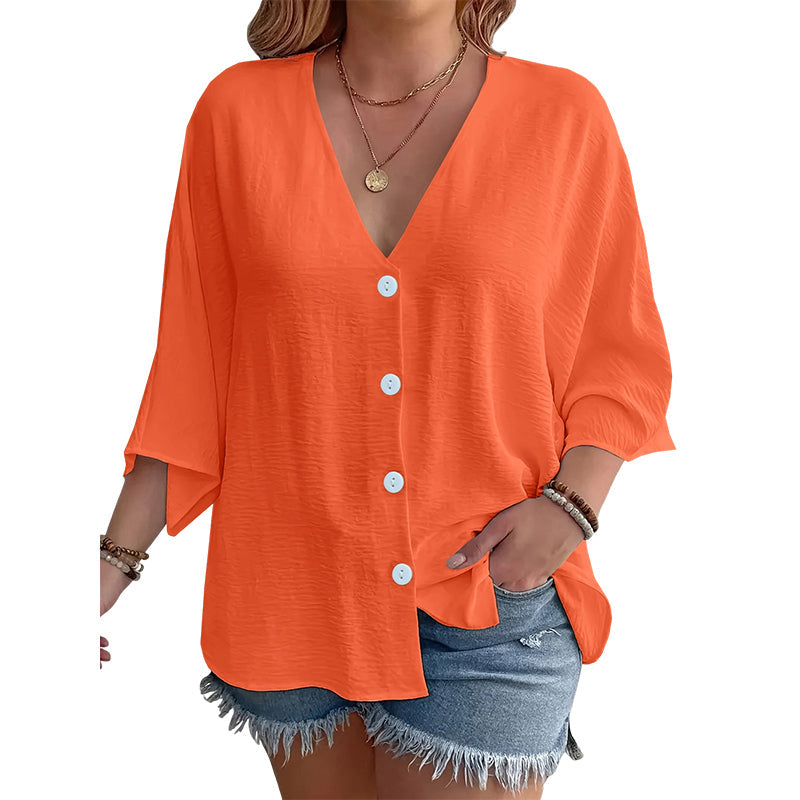 ⌛Offre à durée limitée – Cardigan décontracté à col en V et boutons pour femme