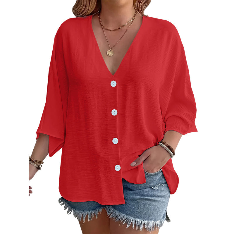 ⌛Offre à durée limitée – Cardigan décontracté à col en V et boutons pour femme