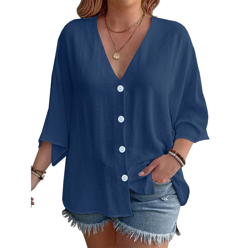 ⌛Offre à durée limitée – Cardigan décontracté à col en V et boutons pour femme