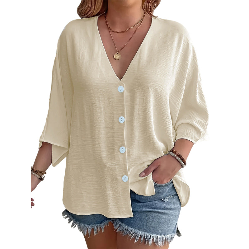⌛Offre à durée limitée – Cardigan décontracté à col en V et boutons pour femme