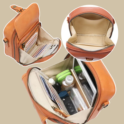 🎒📜 Sac messager vintage grande capacité – Toile robuste et cuir vieilli, compartiment rembourré pour ordinateur, le sac intemporel des étudiants, cyclistes et nomades urbains 🚲🏙️