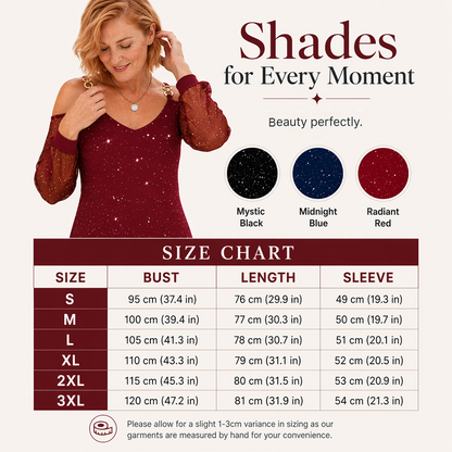 Robe élégante à épaules dénudées pour femme, avec manches en maille