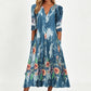 🎉 Soldes 2026 — Plus de 22 800 Vendus!💐 Robe décontractée femme à col V et imprimé