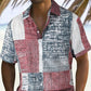 👔🎨 -50% ! 🌿 Chemise Homme à Motifs Contrastés – Coupe Ample, Respirante & Lavable en Machine – 6 Coloris