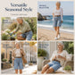 Short cargo en jean coupe ample pour femme
