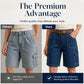 Short cargo en jean coupe ample pour femme