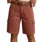 Short cargo en jean coupe ample pour femme