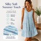 Robe midi à volants sans manches et col rond pour femme