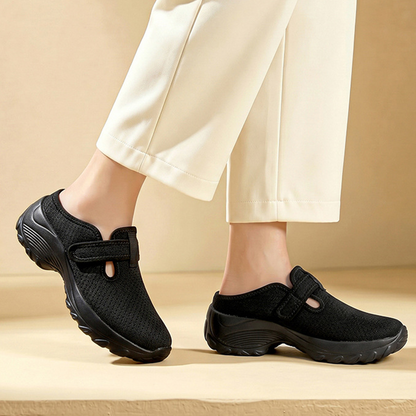👟49% DE RÉDUCTION ! 🚶‍♀️ Chaussures Marche Confort Lift Femme –EVA – Semelle Plateforme Amortissante & Slip-On for Quotidien & Voyage