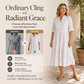 Women's V-Neck Button-Down Tiered Midi Dress