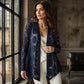 Women's Long Sleeve Sunflower Lace Mesh Cardigan