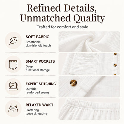 Robe chemise à manches courtes pour femme