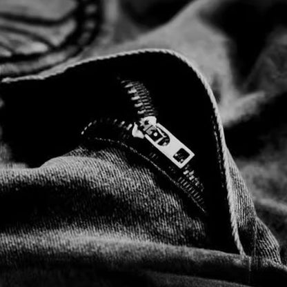 👖Salopettes en jean pour homme : salopettes à bretelles délavées et déchirées