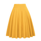 Women's Pleated High Waisted Skirt with Tie Bow