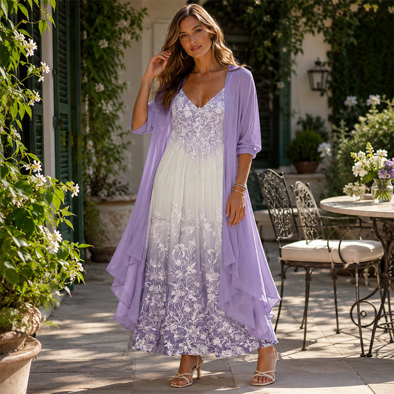 Grande robe ample et fluide, style indien
