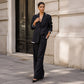 ✨🛍️Ensemble blazer et pantalon large – Des lignes épurées et un confort aéré pour une tenue qui vous met en confiance toute la journée
