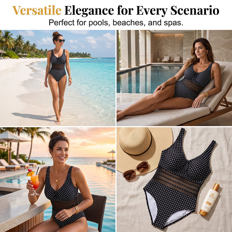 Maillot de Bain à Pois – Gainant & Style Vintage Rétro