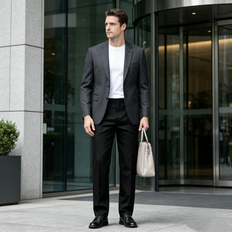 🎉 Soldes 2026 — Plus de 28 400 vendus ! 💞 Pantalon Slim Décontracté pour Homme avec Ceinture Élastique – Confortable 👖